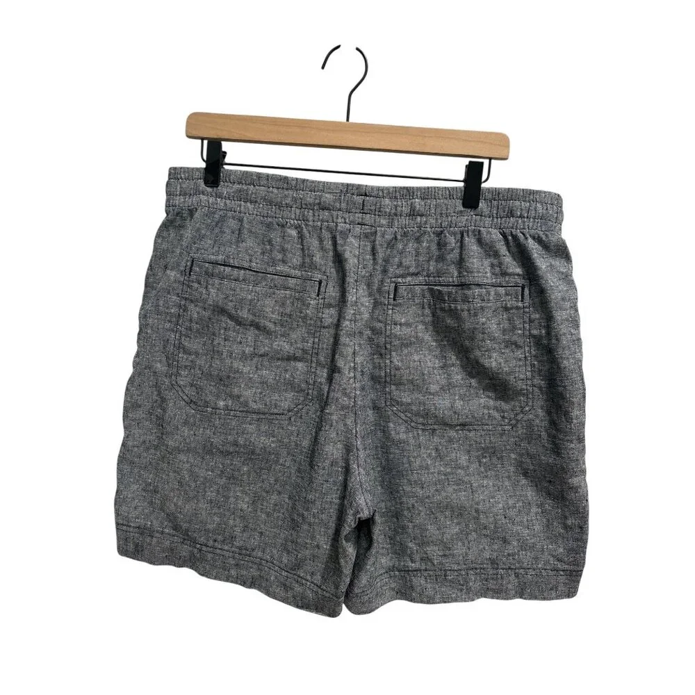 Orvis Linen Blend Shorts Lot 2 Size 16 Elastic Waist Casual Summer - Picture 6 of 12